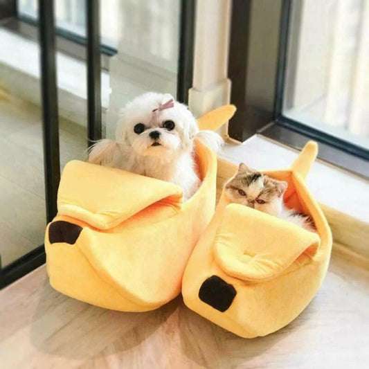 Banana Cat Bed Portable Pet Cushion - Petli.co